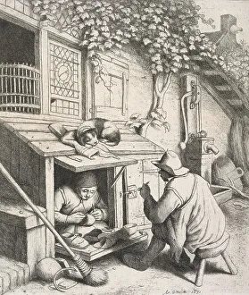 Water Amenities Prints: The cobbler, 1671. Creator: Adriaen van Ostade