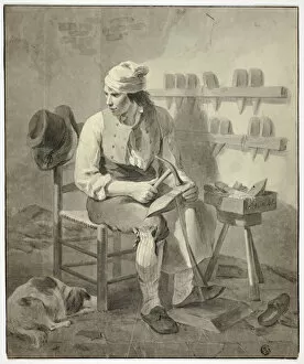 The Cobbler, 19th century. Creators: Unknown, A. Faslin[k]
