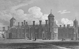 Wallis Prints: Cobham Hall, (North West View) Kent, 1823. Artist: W Wallis