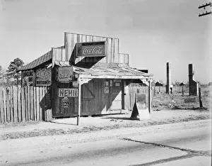 Seven Up Prints: Coca-Cola shack in Alabama, 1935. Creator: Walker Evans