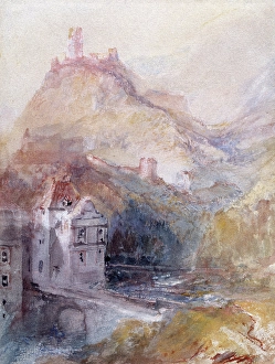 1839 Prints: Cochem on the Mosel, 1839. Creator: JMW Turner