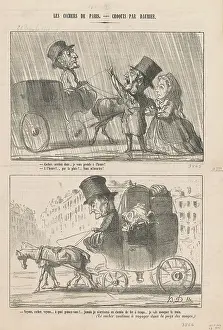 Employment Prints: Cocher, arretez donc... 1864. Creator: Honore Daumier