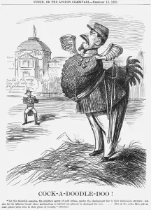 Henry John Temple Prints: Cock-A-Doodle-Doo!, 1858