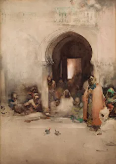 Arthur Melville Collection: Cock Fight, 1900. Creator: Arthur Melville