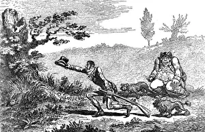 Ridicule Prints: Cockney Sportsmen finding a hare, 1800