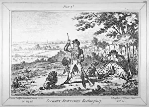 Ramrod Prints: Cockney-sportsmen re-charging, 1800. Artist: James Gillray