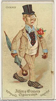 Monocle Prints: Cockney, from Worlds Dudes series (N31) for Allen & Ginter Cigarettes, 1888