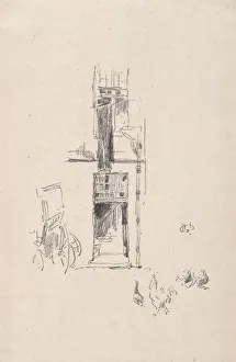Cocks and Hens, Hotel Colbert, 1891. Creator: James McNeill Whistler (American, 1834-1903)