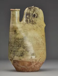 Spouted Prints: Cockscomb flask, 1000s. Creator: Unknown
