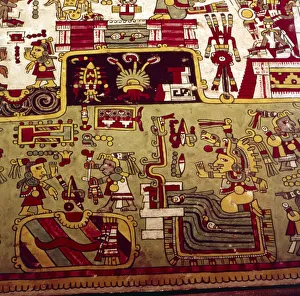 Mexican Prints: Codex Zouche-Nuttall is a pre-Columbian document of Mixtec pictography, 1200-1521