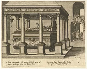 Tomb Collection: Cœnotaphiorum (10), 1563. Creators: Johannes van Doetecum I, Lucas van Doetecum
