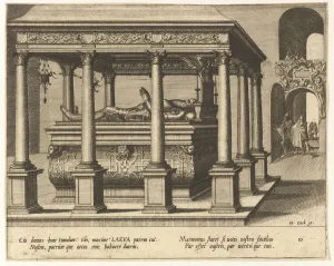 Doetechum Jan The Elder Prints: Cœnotaphiorum (10), 1563. Creators: Johannes van Doetecum I, Lucas van Doetecum