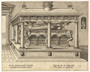 Vries Prints: Cœnotaphiorum (19), 1563. Creators: Johannes van Doetecum I, Lucas van Doetecum