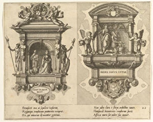 De Vries Gallery: Cœnotaphiorum (22), 1563. Creators: Johannes van Doetecum I, Lucas van Doetecum