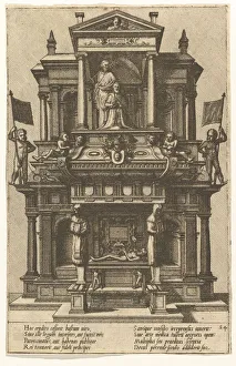 Vries Prints: Cœnotaphiorum (24), 1563. Creators: Johannes van Doetecum I, Lucas van Doetecum