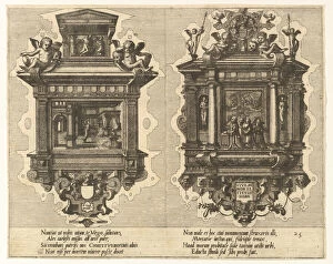 De Vries Gallery: Cœnotaphiorum (25), 1563. Creators: Johannes van Doetecum I, Lucas van Doetecum
