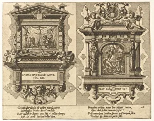 Vries Prints: Cœnotaphiorum (26), 1563. Creators: Johannes van Doetecum I, Lucas van Doetecum