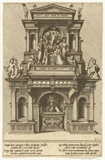 De Vries Gallery: Cœnotaphiorum (27), 1563. Creators: Johannes van Doetecum I, Lucas van Doetecum