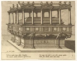 Vries Prints: Cœnotaphiorum (3), 1563. Creators: Johannes van Doetecum I, Lucas van Doetecum