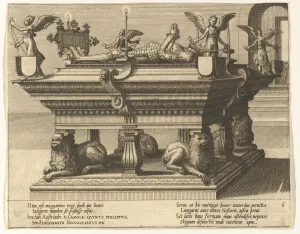 Doetechum Jan The Elder Prints: Cœnotaphiorum (6), 1563. Creators: Johannes van Doetecum I, Lucas van Doetecum