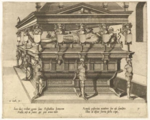 De Vries Gallery: Cœnotaphiorum (7), 1563. Creators: Johannes van Doetecum I, Lucas van Doetecum