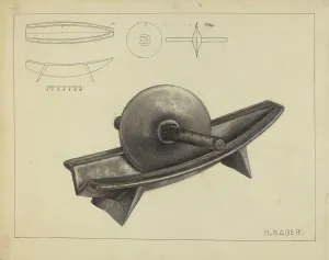 Hand Tool Prints: Coffee Grinder, c. 1939. Creator: Herman Bader