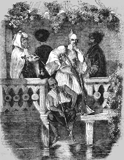 Coffee House Prints: Coffee-House on the Bosphorus, 1854. Creator: Unknown