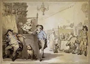 Aberdeen Art Gallery Museums Prints: The Coffee House, c1790. Creator: Thomas Rowlandson