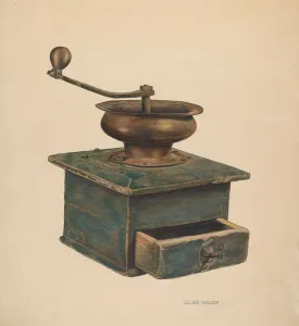 Coffee Gallery: Coffee Mill, c. 1940. Creator: Lelah Nelson