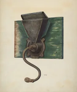 Price Ray Prints: Coffee Mill, c. 1948. Creator: Ray Price