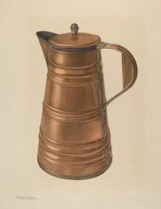Acampora Nicholas Prints: Coffee Pot, 1935 / 1942. Creator: Nicholas Acampora