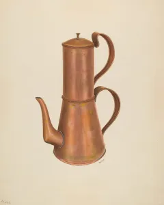 Coffee Pot, c. 1938. Creator: Ray Price