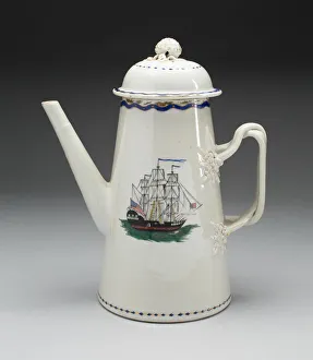 Coffee Pot with Lid, 1790 / 1800. Creator: Unknown