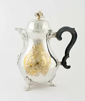 Silverware Collection: Coffee Pot, Sweden, c. 1780. Creator: Lorentz Lindegren
