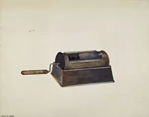 Jessie M Youngs Prints: Coffee Roaster, c. 1940. Creator: Jessie M Youngs