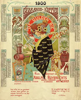 Coffee Prints: The coffee-roasting house and store 'L'Abeille d'Or', c1900