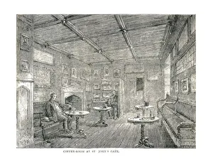 Clerkenwell Prints: Coffee-Room at St. Johns Gate, 1878