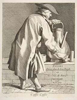 Caylus Gallery: Coffee Vendor, 1746. Creator: Caylus, Anne-Claude-Philippe de