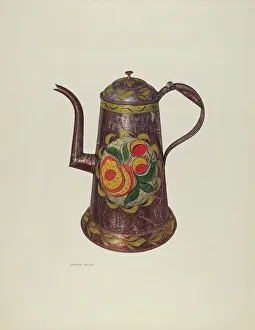 Coffee Pot Prints: Coffeepot, 1940. Creator: Wayne White
