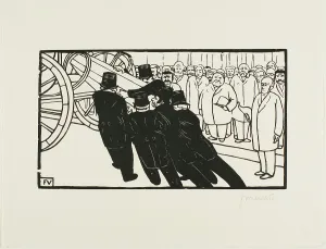 Mute Prints: The Coffin Bearers, 1892. Creator: Félix Vallotton