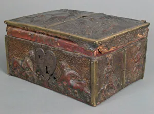 Heart Shaped Prints: Coffret, French, 14th century. Creator: Unknown