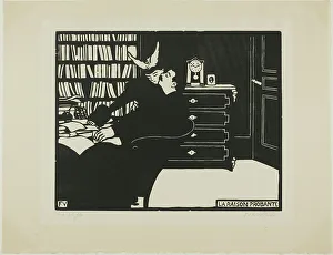 Intimacy Prints: The Cogent Reason, plate four from Intimacies, 1898. Creator: Félix Vallotton