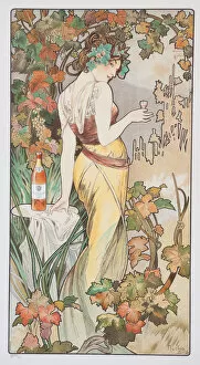 Mucha Gallery: Cognac Bisquit, ca 1899. Creator: Mucha, Alfons Marie (1860-1939)