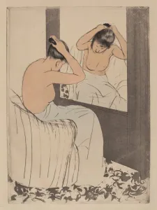 Cassatt Prints: The Coiffure, 1890-1891. Creator: Mary Cassatt
