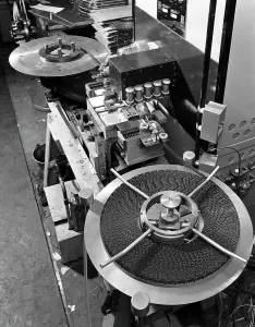 Toolmaking Prints: Coiled log saw blade, Spear & Jackson, Sheffield, South Yorkshire, 1966. Artist