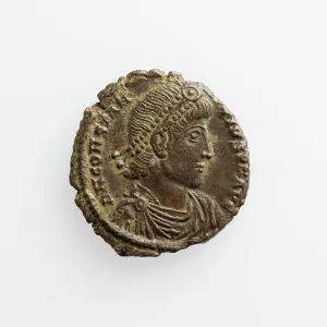 Constantius Prints: Coin of Constantinus II, A.D. 337-340. Creator: Unknown