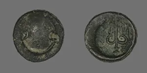Boeotia Prints: Coin Depicting a Boeotian Shield, 196-146 BCE. Creator: Unknown