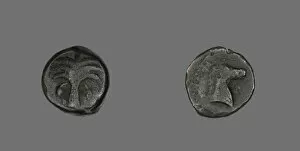 Date Palm Gallery: Coin Depicting a Date Palm Tree, 410-146 BCE. Creator: Unknown
