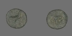 Coin Depicting an Eagle, about 320-250 BCE. Creator: Unknown