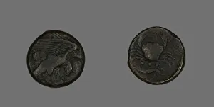 Coin Depicting an Eagle, about 472/406 BCE. Creator: Unknown Coin Depicting an Eagle, about 472/406 BCE. Creator: Unknown